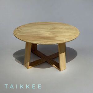 Mesa de centro rústica minimalista