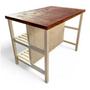 isla rústica de cocina