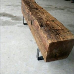 Arrimo rústico durmiente de roble