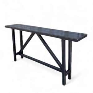 Arrimo rústico negro decapado