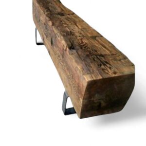 Arrimo rústico durmiente de roble