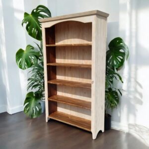 Estantería rústica blanco decapado