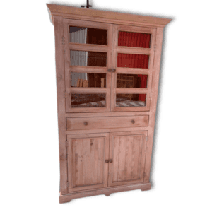Vitrina rústica Grecia 4 puertas, colores a elección
