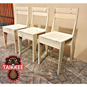 Silla Portugal cafe nogal oscuro y color natural