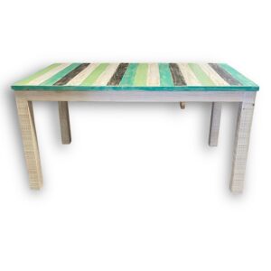 Mesa rústica colores aguados  y estilo Albayalde