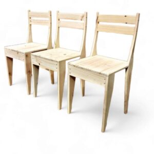 Silla Portugal cafe nogal oscuro y color natural