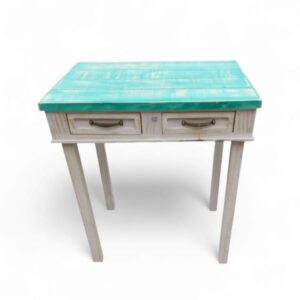 Escritorio Rustico de dos cajones, colores de cubierta a elección