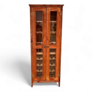 Mueble rústico cava para copas y botellas