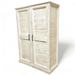 Closet rústico en madera blanco Albayalde