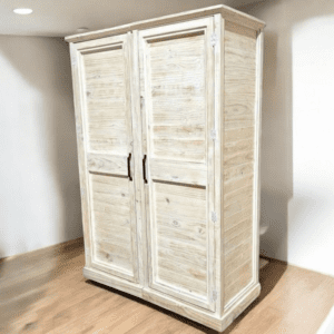 Closet rústico en madera blanco Albayalde