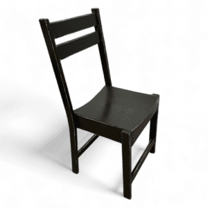 silla rústica negro decapado