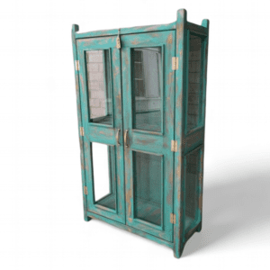vitrina rustica turquesa