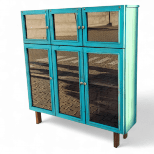 vitrina rustica 6 puertas