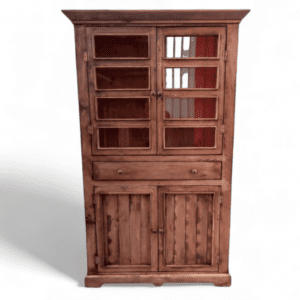 Vitrina rústica Grecia 4 puertas, colores a elección