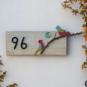 número de casa rústico