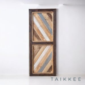 Puerta Rústica de Madera patina de colores – Estilo Granero Personalizable